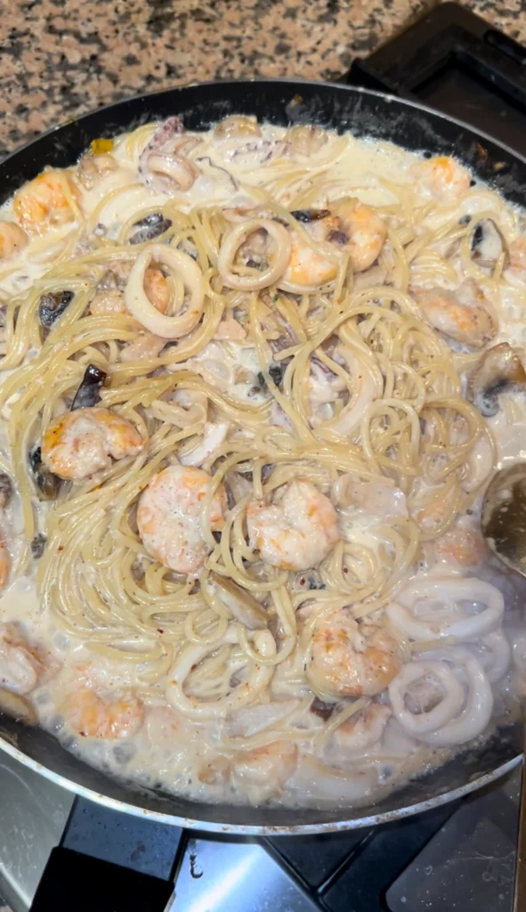 Combine Shrimp Pasta