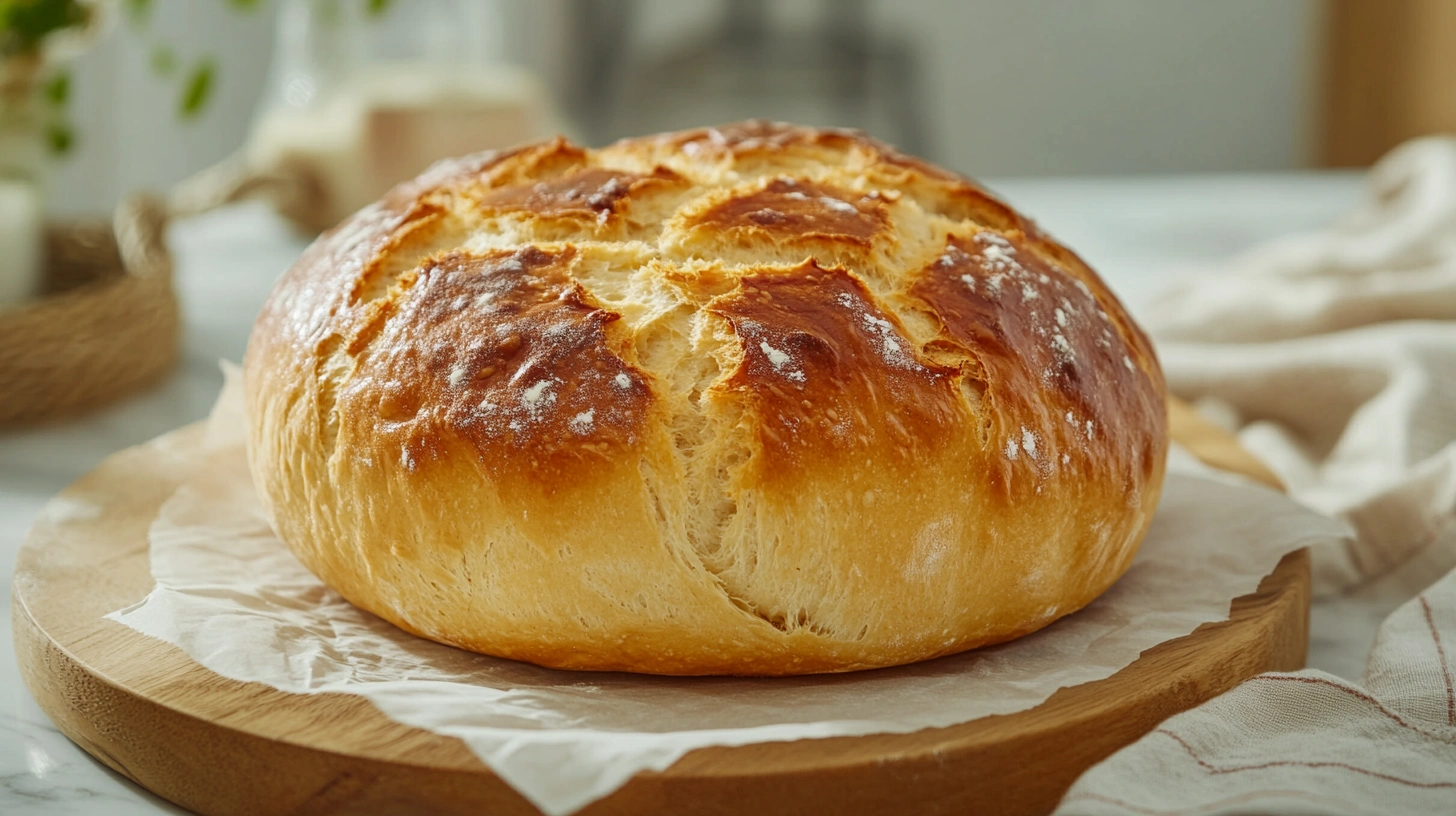 Easy Homemade 3-Ingredient Artisan Bread