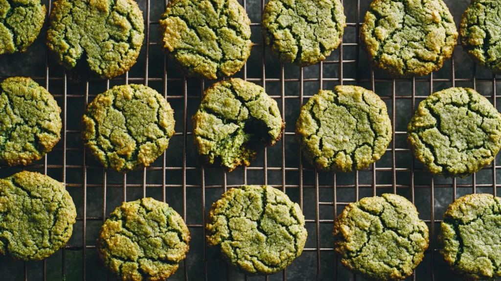 Freshly Baked Matcha Cookies