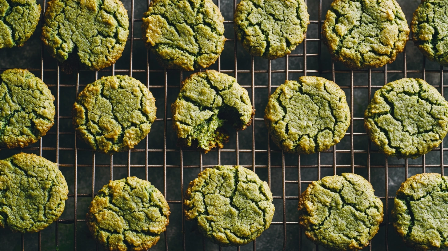 Freshly Baked Matcha Cookies