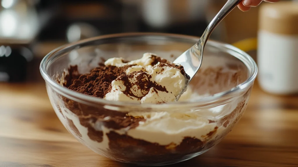 Preparing the Tiramisu Mixture