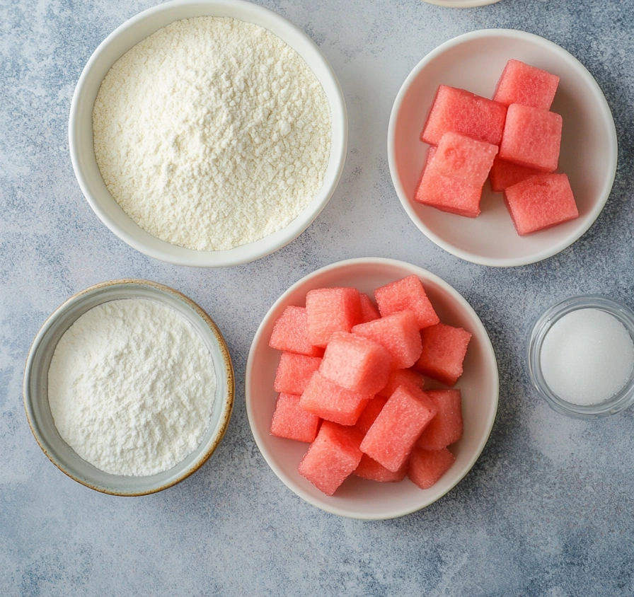 ingredient of Watermelon Mochi
