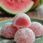 Watermelon Mochi
