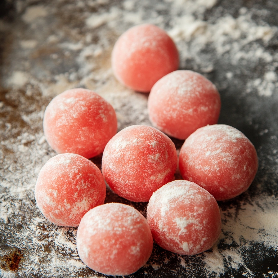 Watermelon Mochi